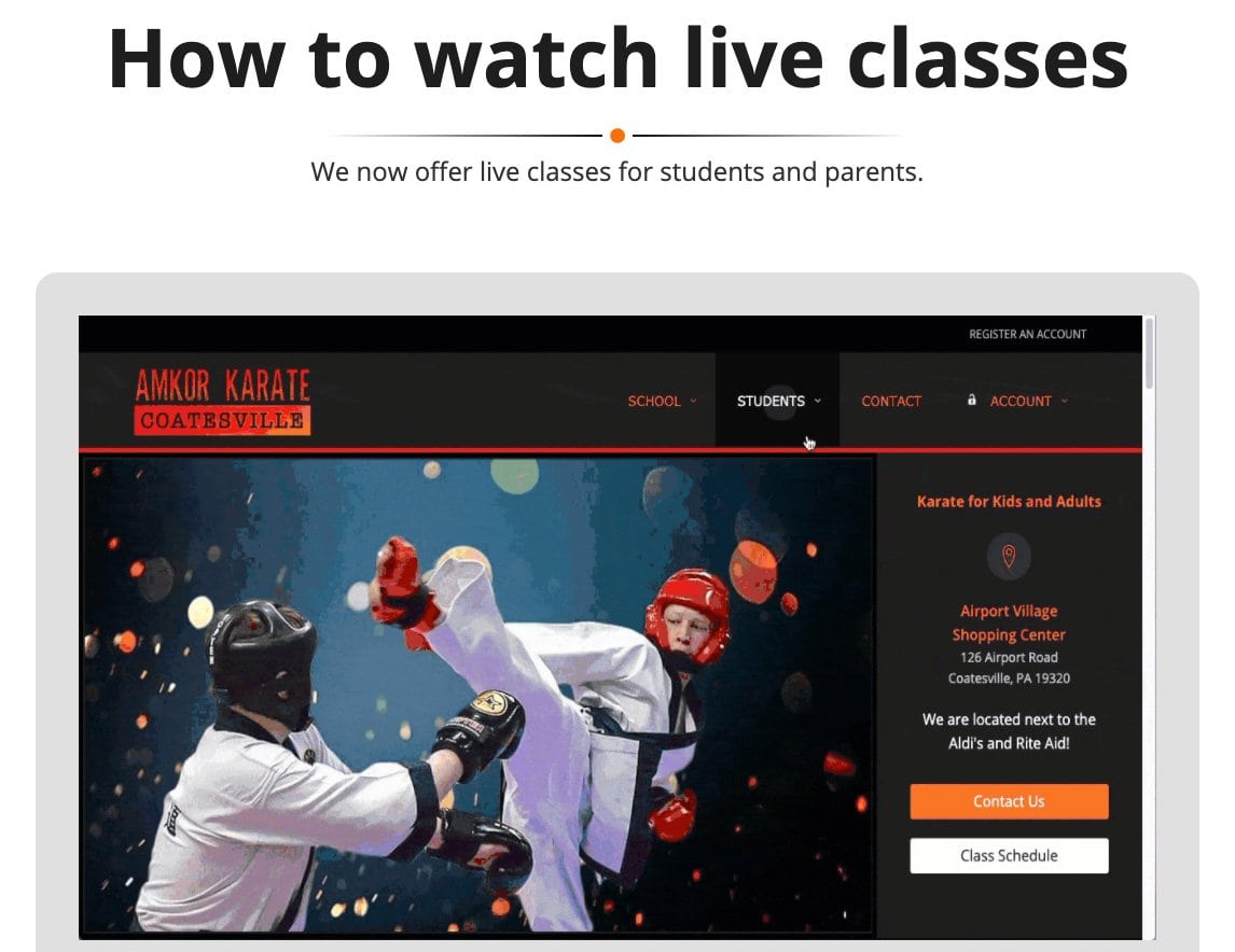 How to Watch Live Classes